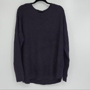 SO SWEATER DARK PURPLE LONG SLEEVE SIZE 1X